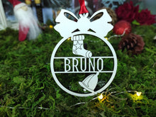 Carregar imagem no visualizador da galeria, Bola de Natal simples com nome (vários modelos) - Feira do Brinde