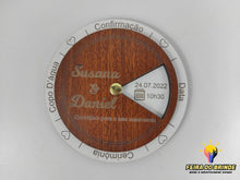 Carregar imagem no visualizador da galeria, Convite Circulo Rotativo Mdf Carvalho