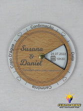 Carregar imagem no visualizador da galeria, Convite Circulo Rotativo Mdf Faia