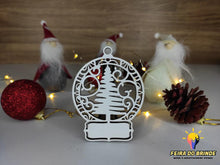 Carregar imagem no visualizador da galeria, Ornamento De Natal Com Nome (15 Modelos Disponiveis) Árvore Modelo 1 Decoração