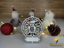 Carregar imagem no visualizador da galeria, Ornamento De Natal Com Nome (15 Modelos Disponiveis) Duende Decoração