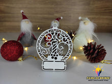 Carregar imagem no visualizador da galeria, Ornamento De Natal Com Nome (15 Modelos Disponiveis) Vela Decoração