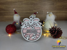 Carregar imagem no visualizador da galeria, Ornamento De Natal Com Nome (3 Modelos Disponiveis) Decoração