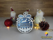 Carregar imagem no visualizador da galeria, Ornamento De Natal Com Nome (3 Modelos Disponiveis) Decoração