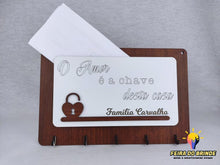 Carregar imagem no visualizador da galeria, Placa Porta-Chaves Modelo 1