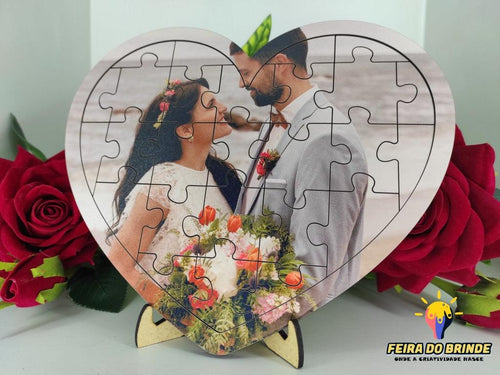 Puzzle Em Forma De Coração Com Foto Puzzle