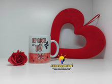 Carregar imagem no visualizador da galeria, Caneca &quot;EU LOVE TU&quot; FLORKS modelo 1 - Feira do Brinde
