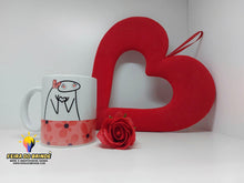 Carregar imagem no visualizador da galeria, Caneca &quot;EU LOVE TU&quot; FLORKS modelo 1 - Feira do Brinde
