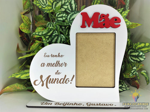 Moldura Coração para Dia da Mãe - Feira do Brinde