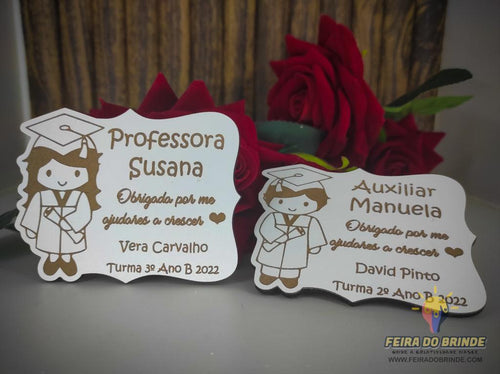 Íman para Professores e Auxiliares Modelo 1 - Feira do Brinde