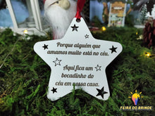 Carregar imagem no visualizador da galeria, Bola De Natal Estrela Com Frase Acessórios E Conjuntos Aldeia
