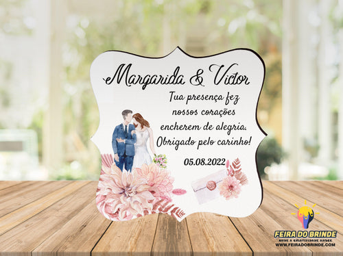 Lembrança Íman Casamento Modelo 4 - Feira do Brinde