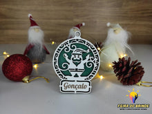Carregar imagem no visualizador da galeria, Ornamento De Natal Com Nome (15 Modelos Disponiveis) Decoração
