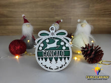 Carregar imagem no visualizador da galeria, Ornamento De Natal Com Nome (3 Modelos Disponiveis) Decoração
