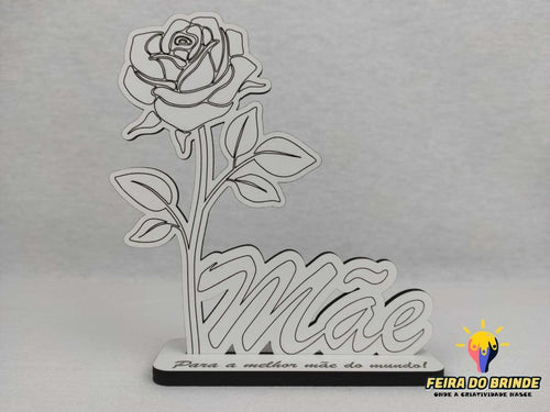 Placa Rosa Com Palavra Mãe Para Decoração Decoração