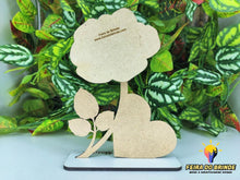 Carregar imagem no visualizador da galeria, Rosa Com Coração Para Madrinha E Padrinho Placas Decorativas

